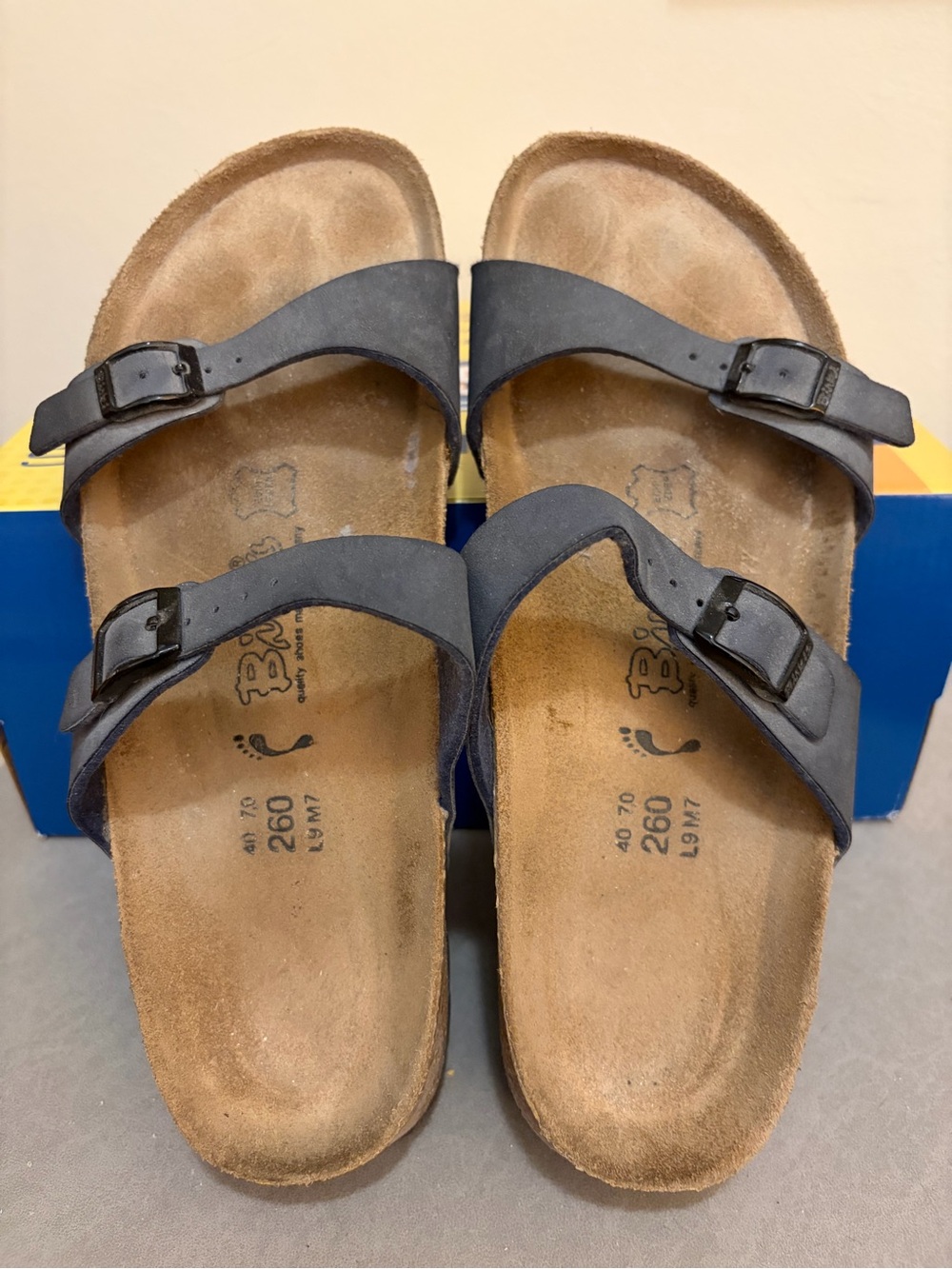 Women’s Birkenstock Birki’s Double Strap Grey Sandals